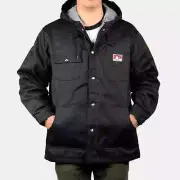 Ben Davis Down Hooded Jacket with Front Snap
