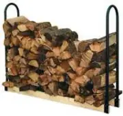 Adjustable Outdoor Log Rack Null Black