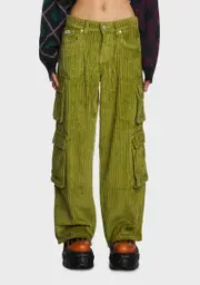 [The Ragged Priest] Cord Combat Release Jeans