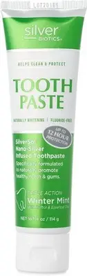 Silver Biotics Tooth Paste | SilverSol Ag?O? 20 ppm Nano-Silver Infused + Above-