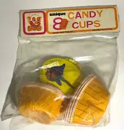 Vintage Unique Flash Gordon Paper Candy Cups NIB With Hanger Tag 1978 Set of 8
