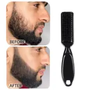 Mens Beard Brush Scissors Cleaning Brush Hair Comb Hairdressing Barber Tool ❆