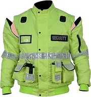 RAC3 Mens 2 in 1 Oxford Security Doorman Vest, Jacket with Removable Sleeves