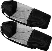 ibasenice Yoga Mats Bags Set Oxford Fabric Bag Mesh Pouch Yoga Mat Holder Portable Tote for Gym