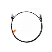 50Pcs Cat 6 Ultra Thin Lszh Ethernet Network Cable Black