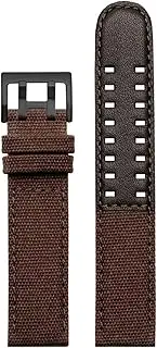 [FENGFENG] TRUSTTWO 20mm 22mm Genuine Leather Nylon Canvas Watch Strap Compatible With Hamilton Khaki Field H68201993 H760250 H77616533 Band Compatible With Seiko Bracelet The New