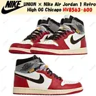 UNION × Nike Air Jordan 1 Retro High OG Chicago HV8563-600 Men's Size