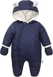 [DINGDONG'S CLOSET] Baby Boy Girl Winter Hooded Puffer Jacket Snowsuit with Gloves