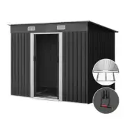 NNEDSZ Garden Shed Outdoor Storage Sheds Tool Workshop 2.38x1.31M with Base