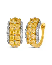 Le Vian Scallop 14K Two-Tone 3.92 ct. tw. Diamond Earrings