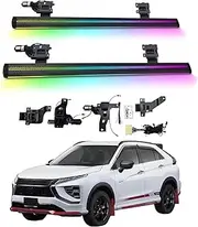 BJOHQ Electric Running Boards Compatible for Mitsubishi Eclipse Cross 2018-2025 with Light, SUV, Off-Road & Pickup Trucks - Retractable Truck Steps & Nerf Bars