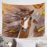 Shanti Autumn Leaves Horse Tapestry
