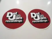 NEW RARE - Def Jam 25 AM Recordings DJ Slipmats Felt Turntable Cover Set Of 2
