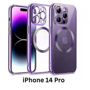 Shockproof Case Slim MagSafe Plating For iPhone 14 Pro Purple