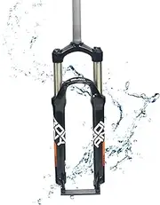 Mountain Bike Front Fork with Shock Absorber, Mechanical Spring, Bicycle Suspension Components, and Accessories(Red,27.5)