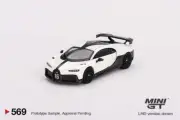 1:64 Bugatti Chiron Pur Sport -- White -- Mini GT MGT00569