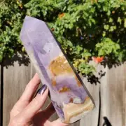 Silky Fluorite Purple Pink Crystal Tower | 864 grams | 2lbs