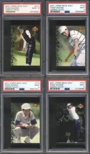 2001 Upper Deck Golf TIGER'S TALES Tiger Woods Complete 30 Card Set ALL PSA 9 MT