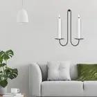 2Pcs Wall Candle Holders Double Armed Wall Candle Sconce Holder Symmetric FlCPG