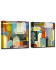 Ready2HangArt Calypso I/II 2pc Wrapped Canvas Wall Art by Norman Wyatt