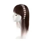 Air Bangs Wig Fake Hair Band Bangs Head Top Wig Block Rhinestone Headband Wig