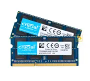 Crucial 2x 4GB 2RX8 PC3-10600S DDR3 1333Mhz Laptop Memory RAM SODIMM 204Pin 8GB