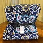 NWT Vera Bradley XL Oversized Throw Blanket Lisbon Medallion Cool