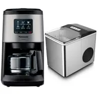 在飛比找PChome24h購物優惠-Panasonic國際牌全自動研磨美式咖啡機+義大利Giar