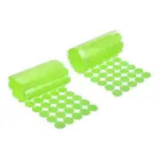 0.8" Self Adhesive Dots, 100 Pairs Sticky Hook Nylon Loop Dots, Green