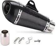 Universal Muffler Tail Pipe Fits 51mm Motorcycle Exhaust Pipe With DB killer Motocross Muffler For Ho&nd&a(Full Carbon Fiber)