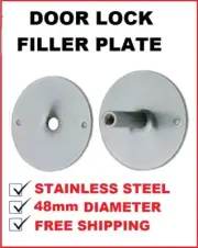 BDS Filler Plate Suits Nightlatch Deadlock Up To 48mm Stainless Steel 09351190