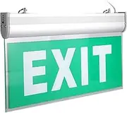 LED Edge Lit Exit Sign, Emergency Exit Light EXIT Acrylic Hangtag Indicator Light Safety Exit Evacuation Indicator Light 110 to 240v for Emergency Exit Sign