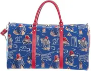[Signare] Tapestry Large Duffel Bag Overnight Bags Weekend Bag for Women with Various De, Blue, L, Big Holdal