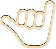 Shaka Hand Wooden Surfer Wall Sign - Hawaii Surf Hanging Decor for Home Living Room Nursery Decoration