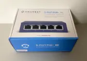 Amcrest 5 Port PoE+ Power Over Ethernet Switch (P/N: AMPS5E4P-At-65)