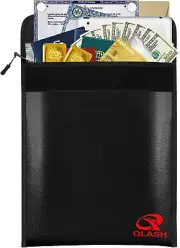 Fireproof Document Bag (2000?), 15”X 11” X Large 2022 Upgrade Water Resis