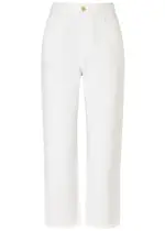 Moncler Cropped Slim-leg Jeans - White - 40 (UK8 / S) 40 (UK8 / S)