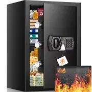 3.0Cuft Safe Box, Home Safe with Fireproof Waterproof Bag, Anti-Theft Digital...