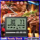 LF# Digital Kitchen Food Thermometer Probe Meter Oven Meat Cooking Alarm Timer
