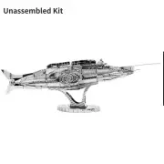 1:100 Scale Nautilus Nuclear Submarine Model 3D Metal Unassembled Kit DIY Toy A