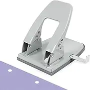 Hole Punches, 2 Hole Punch, Adjustable Two Hole Punch, Heavy Duty 2-Hole Punches, 30 Sheet Capacity HolePuncher, Metal Paper Puncher, Locking Handle
