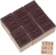 HONMEET 1 Set Wooden Stamp Set Decor Fondant Stamp Card Making Supplies Wax Letter Seal Kit Stickers Card Making Kit Wheel Ink Pad Mini Platform Cookie Lino Alphabet First Lacquer Rubber