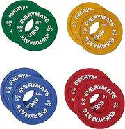 EVERYMATE Rubber Fractional Weight Plates Set of 8 Micro Weight Plate Pair of 0.25LB 0.5LB 0.75LB 1 LB for Olympic Barbells for Strength Training Micro Plates Weight Plate