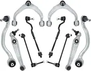 Front Lower Control Arm Suspension Tie Rods End Stabilizer Link 10pcs Compatible For BMW X5 X6 E70 E72 2007 2008 2009 2010-2014