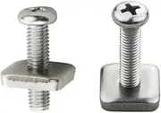 10 Pieces M4 & M5 Stainless Steel Manual TipCenter Fin Screw Plate Long Board Screw and Plate Smart Screw Longboard Fin Box (Color : Fin Key Tip)