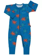 Bonds Baby Long Sleeve Zip Zippy Wondersuit Romper size 00 Colour Starfish