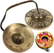 ULDIGI 1 set Cymbal Bell for Meditation Yoga Lightweight Religious Percussion Instrument with Tone for Mindfulness Practices and Spiritual Ceremonies