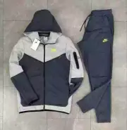 Nike Tech Fleece Tracksuit Dark Grey Men’s Tracksuit Hoodie & Pants Set New