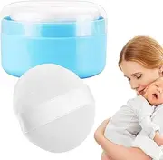 Powder Puff Case,Children Talcum Storage Box | Dusting Holder Container with Puff, Ideal for Talcum, Bath and Loose Powder
