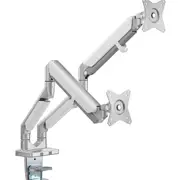Brateck Pole-Mounted Epic Gas Spring Aluminum Dual Monitor Arm